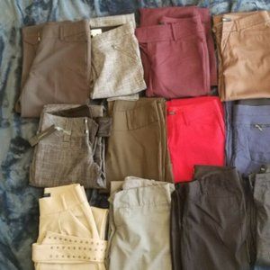 14 Womens Work/Dress Pants Skinny/Flare sz 4 & 5